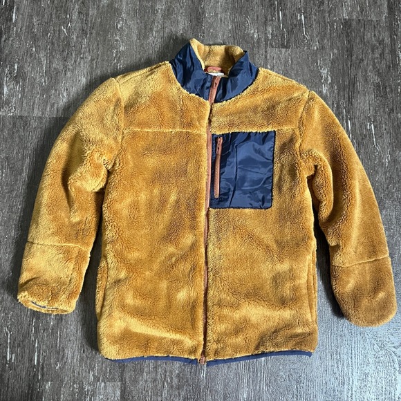 Tommy Bahama Kids Brown Faux Fur Fleece Jacket Full Zip Front Pocket XL(16) - Picture 1 of 11